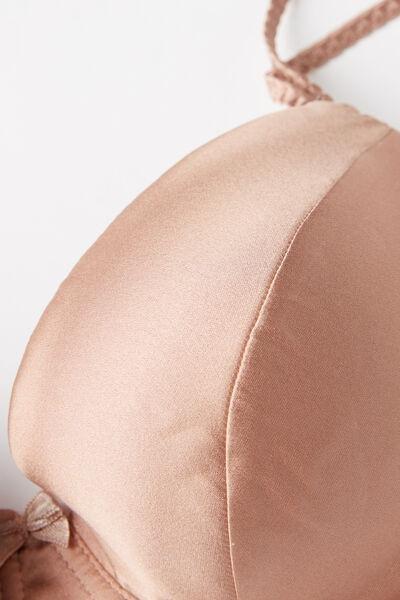 Pink Sofia Balconette Bra, Satin Pink, large image number 4