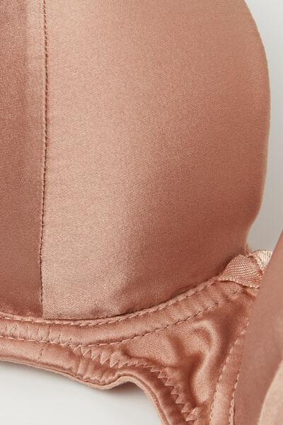 Pink Sofia Balconette Bra, Satin Pink, large image number 6