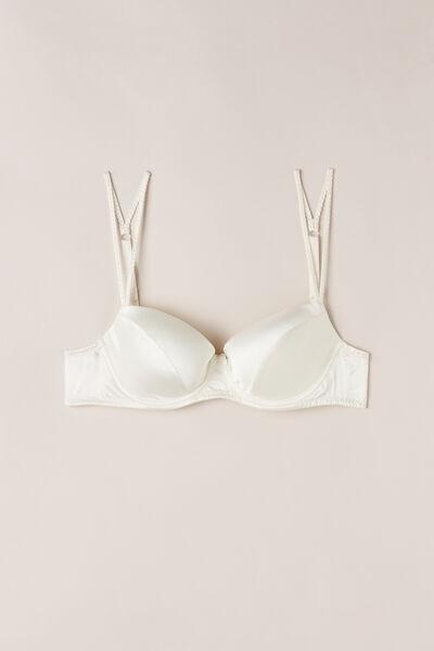 White Sofia Balconette Bra, , large image number 2