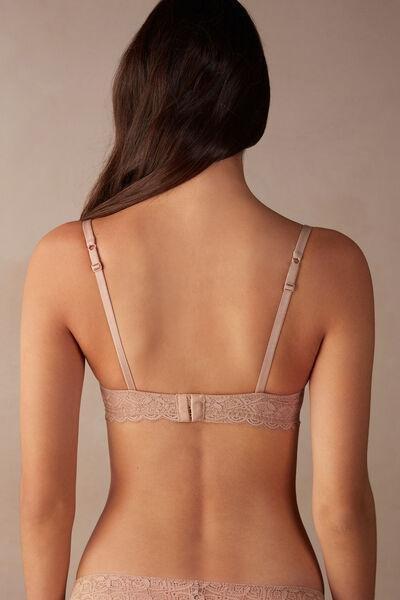 Beige  Claudia Lace Balconette Bra, , large image number 3
