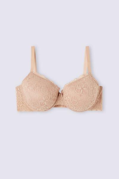 Beige Francesca Lace Balconette Bra, Soft Beige, large image number 2