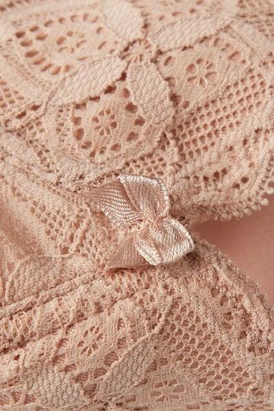 Beige Francesca Lace Balconette Bra, Soft Beige, large image number 4