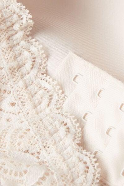 Pink Silk Francesca Lace Balconette Bra, Silk, large image number 4