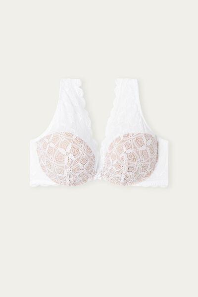 White Giorgia Triangle Balconette Bra, , large image number 2