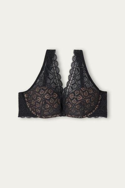 Black Giorgia Triangle Balconette Bra, , large image number 2