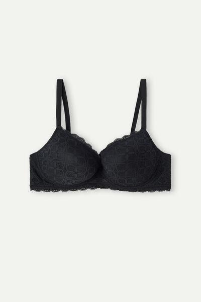 Black Irina Balconette Bra, , large image number 2