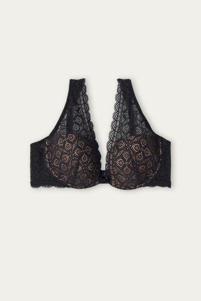 Black Elena Balconette Bra, , large image number 2