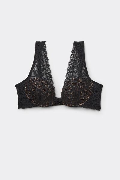 Black Elena Balconette Bra, Black, large image number 3