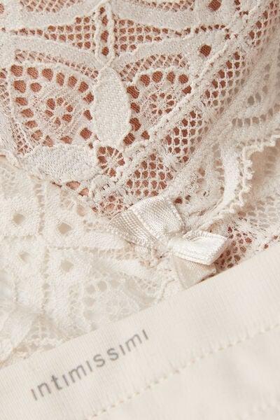 Cream Silk Asia Balconette Bra, Silk, large image number 4