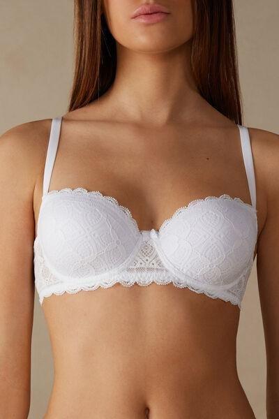 Buy A-E White Recycled Lace Full Cup Comfort Bra 36DD