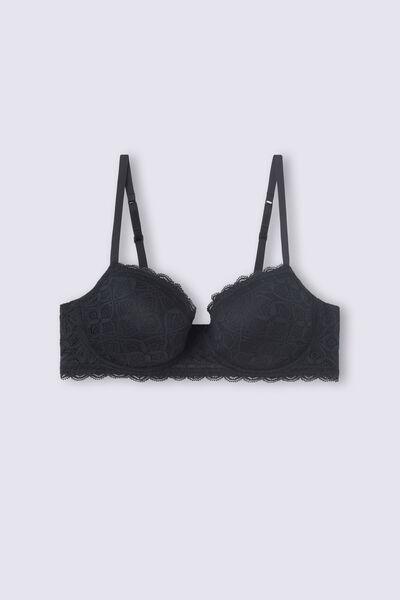 Intimissimi - Black Sofia Lace Balconette Bra