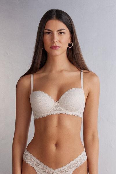 Pink Sofia Lace-Detailed Balconette Bra, , large image number 0