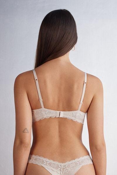 Pink Sofia Lace-Detailed Balconette Bra, , large image number 3