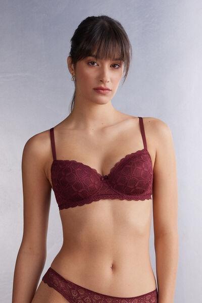 FOLK RED Sofia Lace Balconette Bra, 5601_653J, large image number 0
