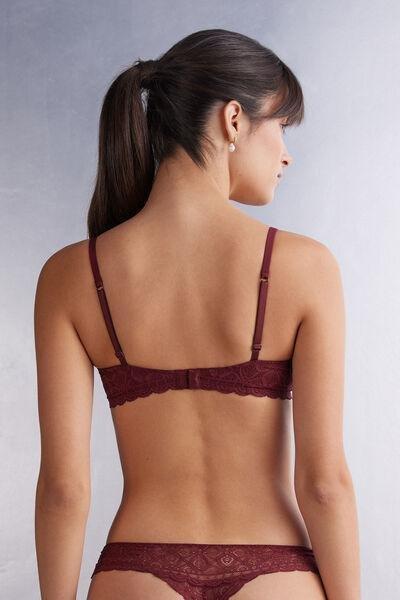 FOLK RED Sofia Lace Balconette Bra, 5601_653J, large image number 3
