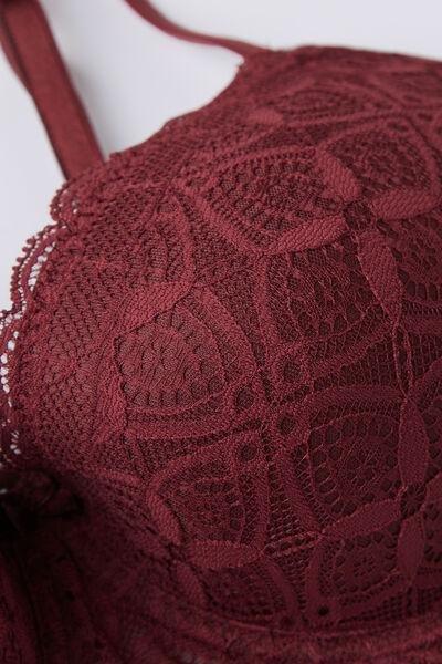 FOLK RED Sofia Lace Balconette Bra, 5601_653J, large image number 4