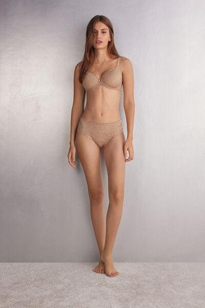 Beige Francesca Lace Balconette Bra, , large image number 2