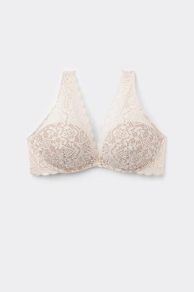 Cream Giorgia Balconette Bra, Silk, medium
