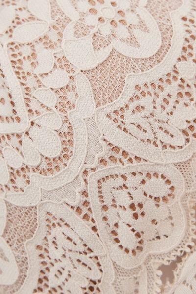 Cream Giorgia Balconette Bra, Silk, large image number 4