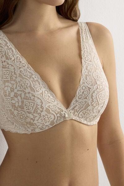 Cream Giorgia Balconette Bra, Silk, large image number 5