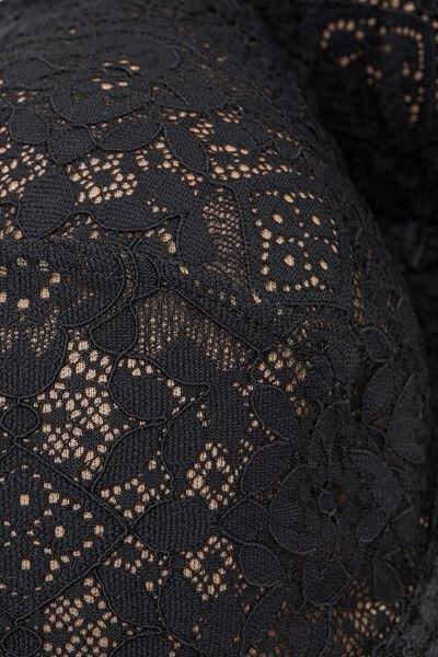 Black Elena Lace Balconette Bra, , large image number 4