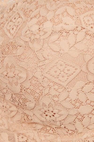 Beige Elena Lace Balconette Bra, Soft Beige, large image number 9
