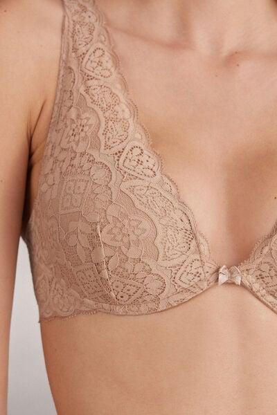 Beige Elena Lace Balconette Bra, Soft Beige, large image number 11