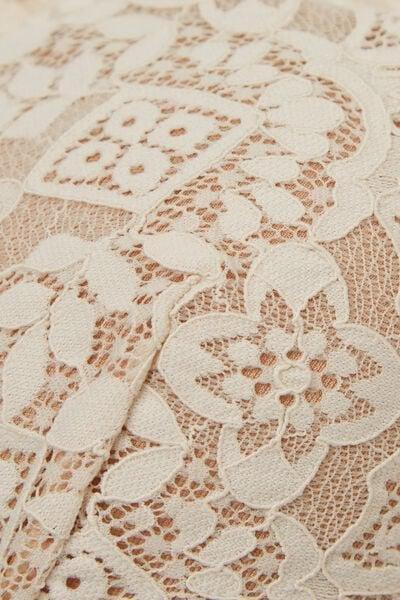 Blue Elena Lace Balconette Bra, Silk, large image number 4