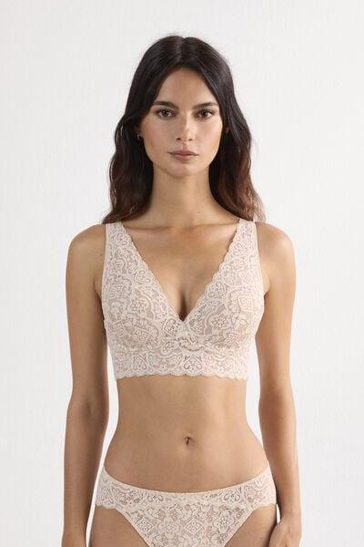 Cream Asia Balconette Bra, Silk, large image number 1