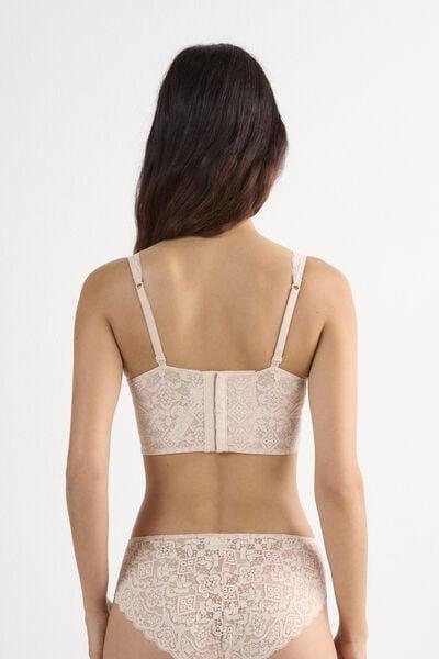 Cream Asia Balconette Bra, Silk, large image number 2