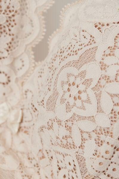 Cream Asia Balconette Bra, Silk, large image number 4