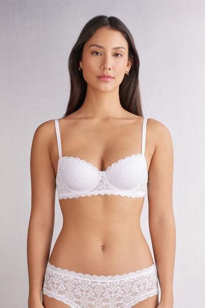 White Sofia Balconette Bra, , medium