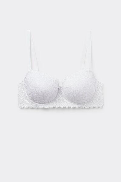 White Sofia Balconette Bra, , large image number 1