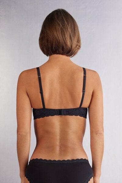 Black Sofia Balconette Bra, Black, large image number 2