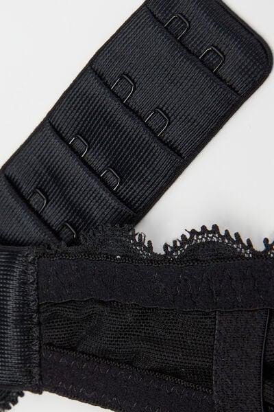 Black Sofia Balconette Bra, Black, large image number 4