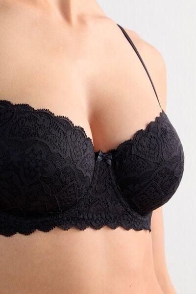 Black Sofia Balconette Bra, Black, large image number 5