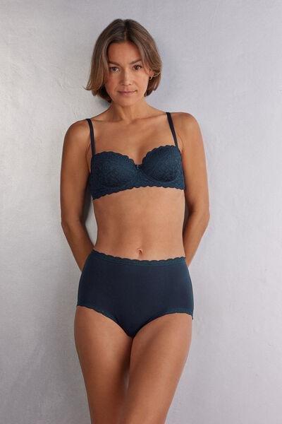 Navy Sofia Balconette Bra, , large image number 1