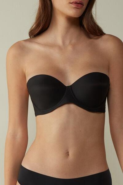 Intimissimi Black Giada Microfibre Bandeau Bra