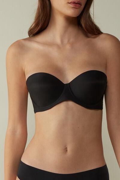 Black Giada Bandeau Bra, , large image number 0