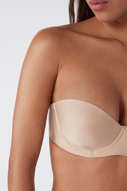 Beige Giada Bandeau Bra, , large image number 2
