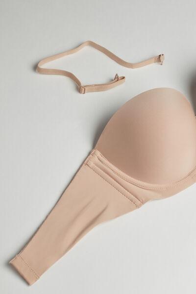 Beige Giada Bandeau Bra, Soft Beige, large image number 8