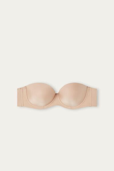 Beige Giada Bandeau Bra, Soft Beige, large image number 9