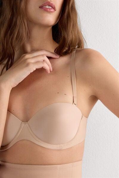 Beige Giada Bandeau Bra, Soft Beige, large image number 11