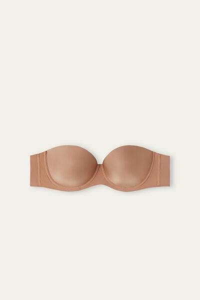 Beige Giada Bandeau Bra, , large image number 3