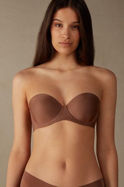 Beige Giada Bandeau Bra, , large image number 0