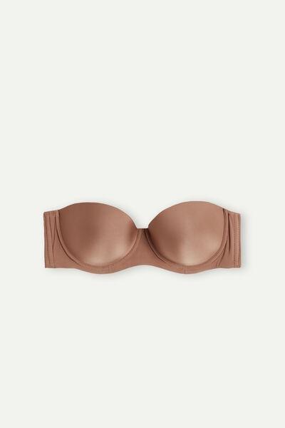 Beige Giada Bandeau Bra, , large image number 2