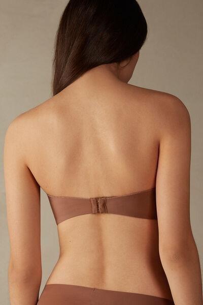 Beige Giada Bandeau Bra, , large image number 3