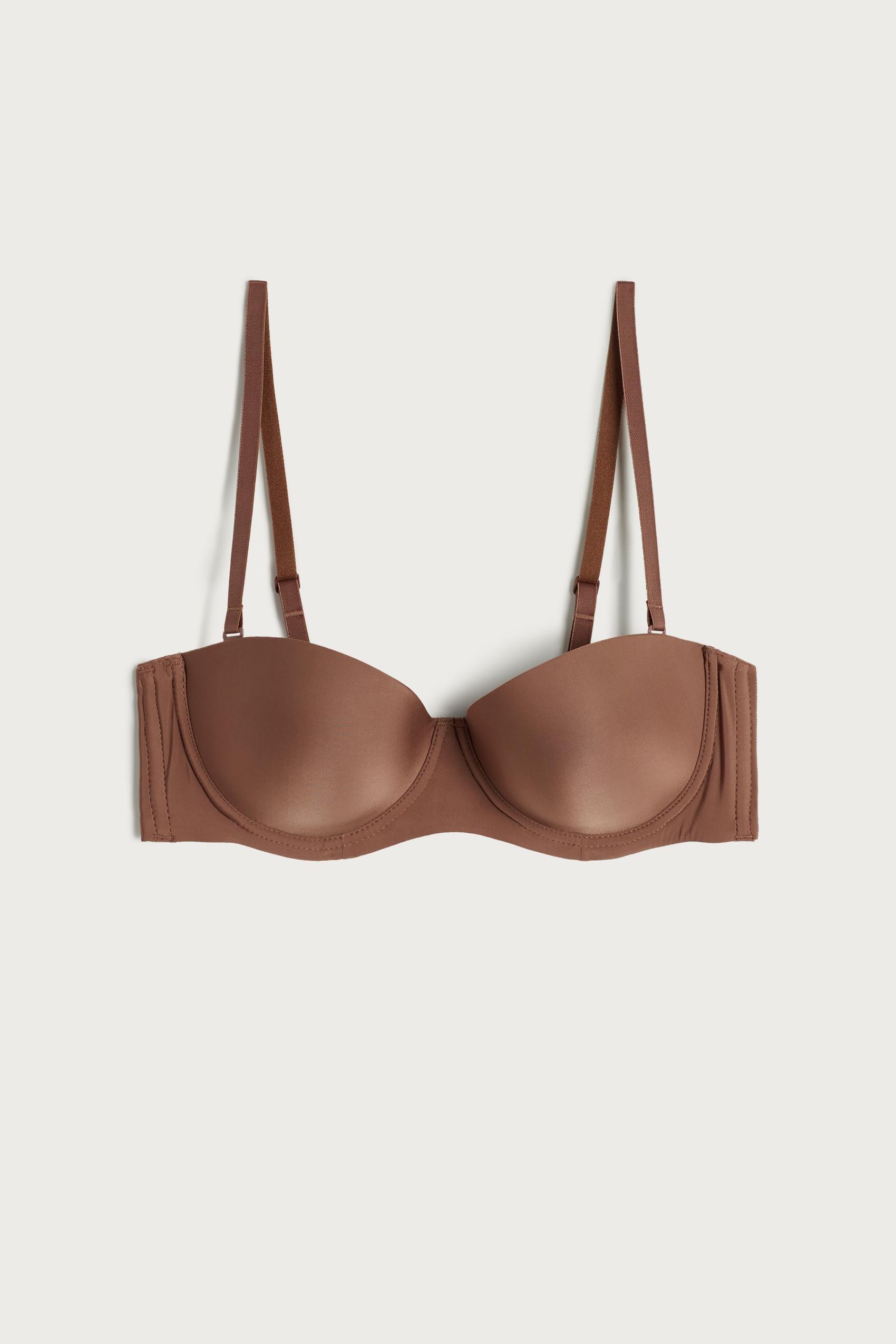 Beige Giada Bandeau Bra, , large image number 8