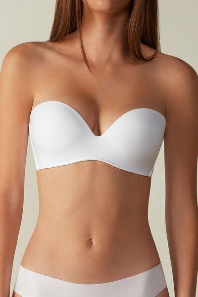 White Ultralight Microfibre Bra, , large image number 0