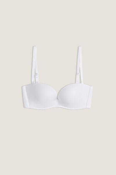 White Ultralight Microfibre Bra, , large image number 2